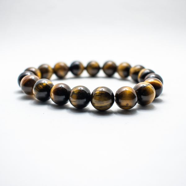 Tiger Stone (Tiger Eye) Bracelet for Courage – Natural Gemstone Beaded Bracelet