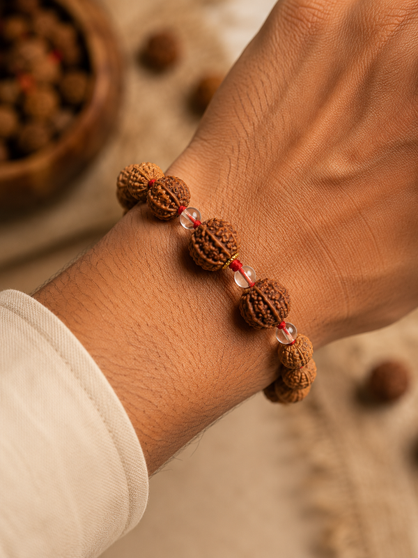 100% Natural 7 Mukhi Nepali Rudraksha Bracelet