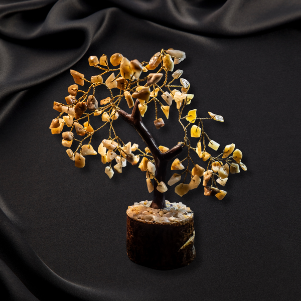 Natural Citrine Crystal Tree – Wealth & Abundance Feng Shui Tree | Prosperity, Success & Positive Energy Home Décor