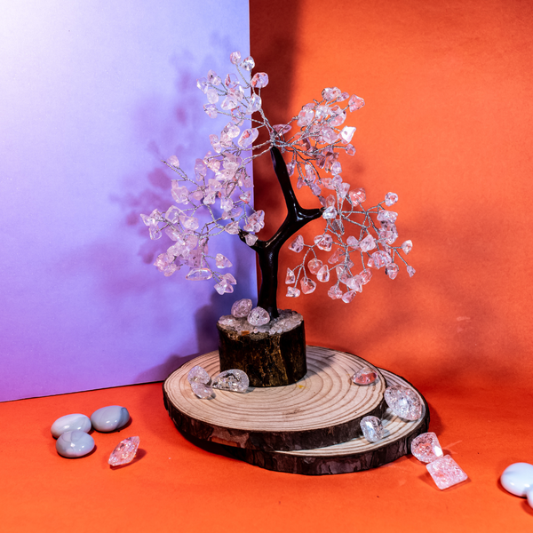 Sphatik Crystal Tree – Clear Quartz Vastu & Feng Shui Tree | Healing Energy, Prosperity & Positive Vibes Home Décor