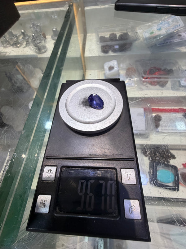 Natural Blue Sapphire (Neelam) – 9.67 Carat, Sri Lanka (100% Natural)
