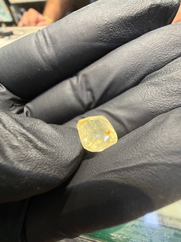 Natural Yellow Sapphire (Pukhraj) – 7.09 Carat