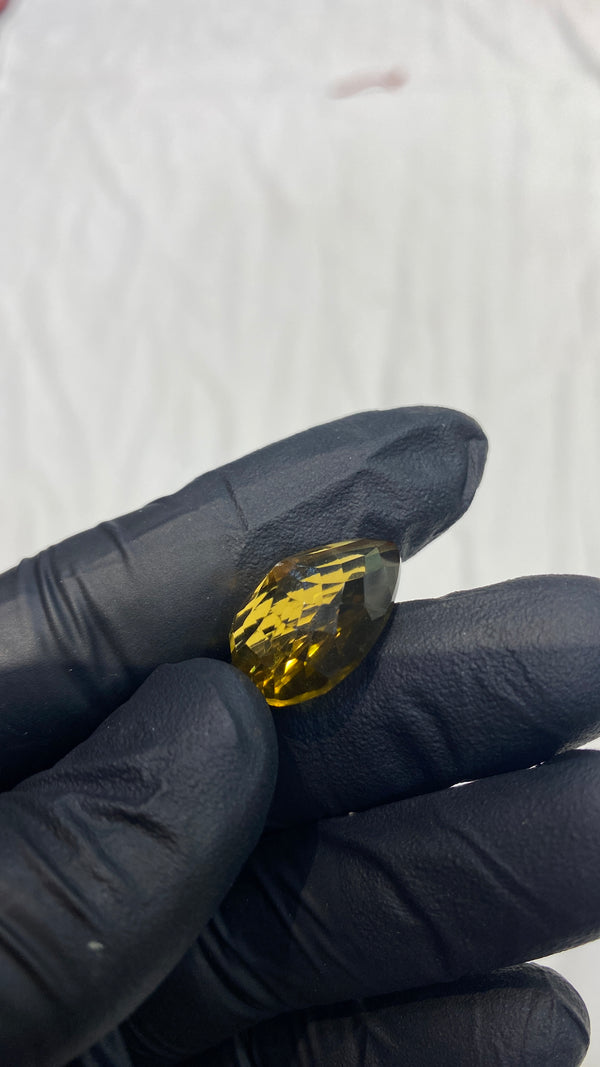 100% Natural Premium Citrine Stone – 22 Carat | 100% Original High-Quality Yellow Gemstone