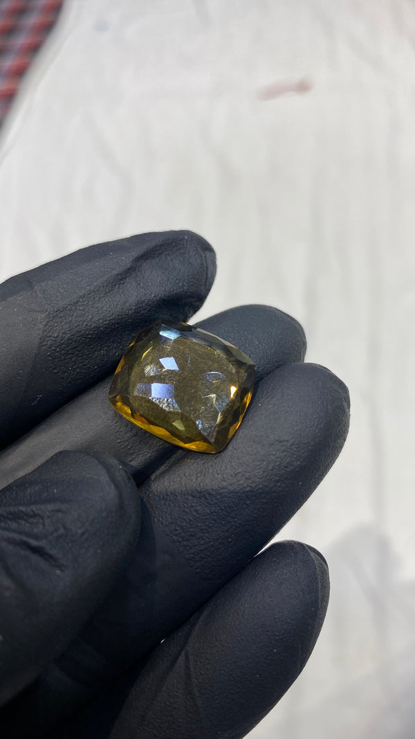 100% Natural Premium Citrine Stone – 13.7 Carat | 100% Original High-Quality Yellow Gemstone