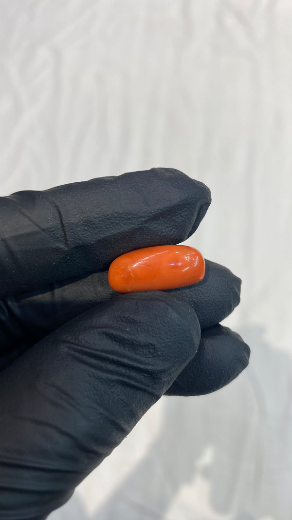100% Natural Premium Red Coral Stone (Moonga) – 11.9 Ratti | 100% Original High-Quality Red Coral Gemstone