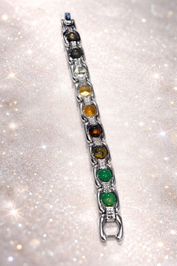 Silver-Plated Money Magnet bracelet – Wealth & Prosperity Crystal Jewelry | Attract Abundance & Positive Energy