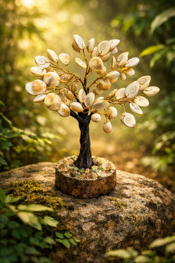 🌳 Gomti Chakra Tree – Sacred Vastu & Wealth Attraction Crystal Tree