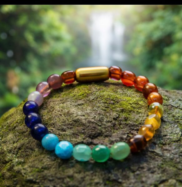 Balance Your 7 Chakras with Magnetic Energy 🌈🧲 | Style + Spiritual Power in One Bracelet