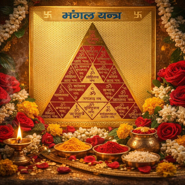 Shree Mangal Yantra – Gold Plated (3×3 Inch)