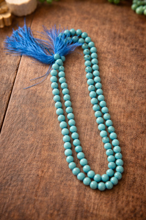 Turquoise Mala – 8mm | 108+1 Beads