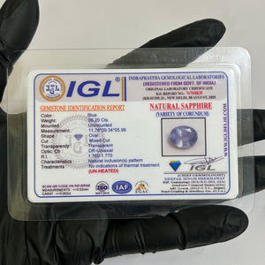 100% Natural Ceylon Blue Sapphire (6.80 Ratti) IGL certificate