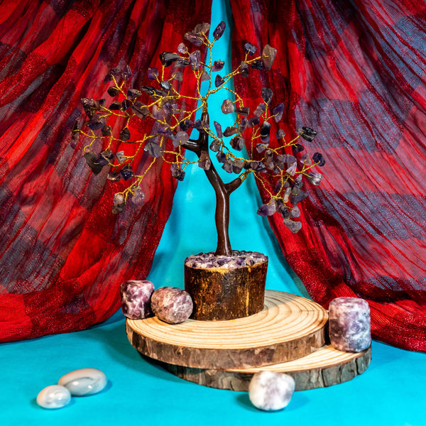 Amethyst Crystal Tree – Healing & Spiritual Energy Feng Shui Tree | Positive Vibes, Peace & Protection Home Décor
