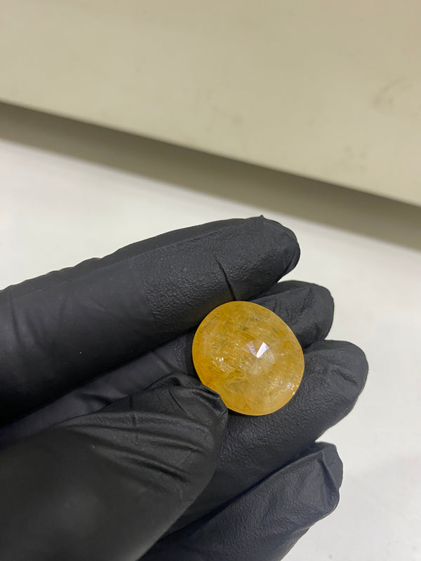 100% Natural Ceylon Yellow Sapphire (Pukhraj) – 33.6 Carat