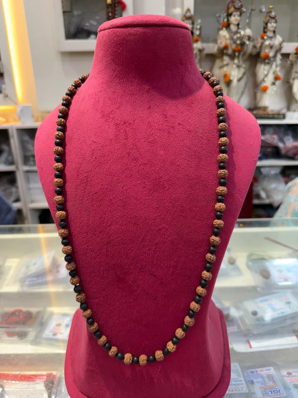 Natural Karungali Rudraksha Mala (Best Quality) 108+1 beads