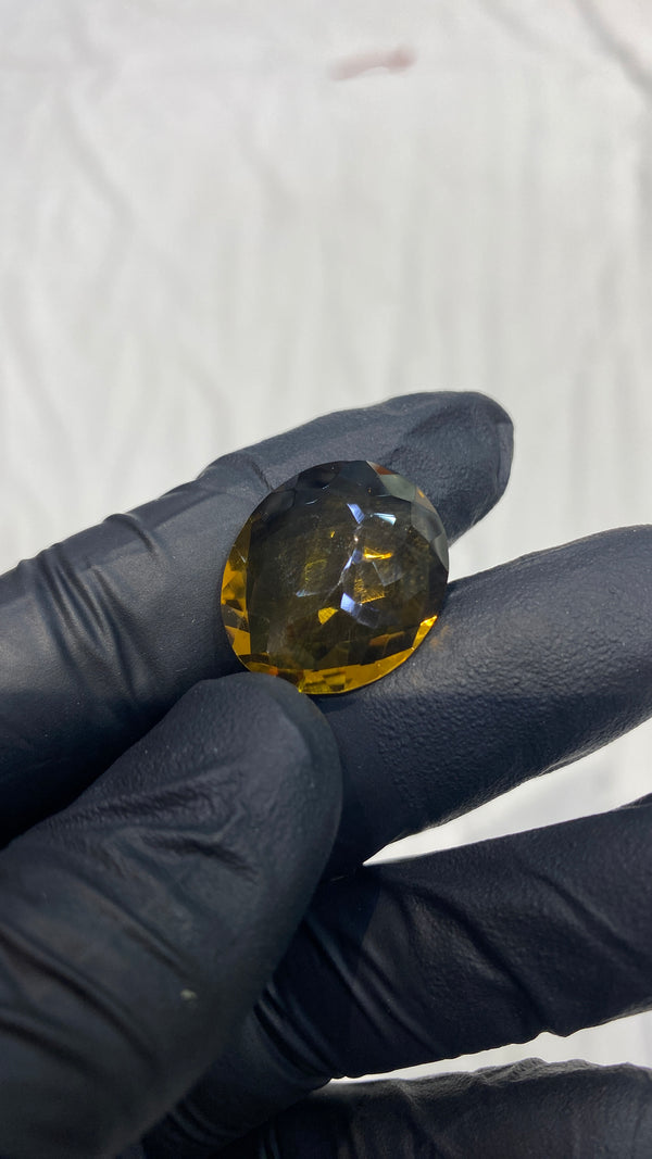 100% Natural Premium Citrine Stone – 21.7 Carat | 100% Original High-Quality Yellow Gemstone