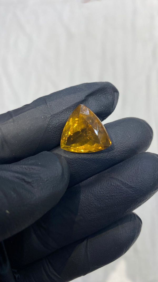 100% Natural Premium Citrine Stone – 17 Carat | 100% Original High-Quality Yellow Gemstone
