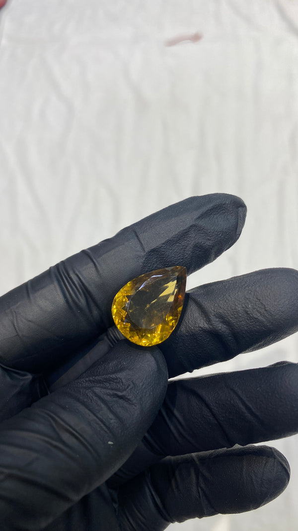 100% Natural Premium Citrine Stone – 22 Carat | 100% Original High-Quality Yellow Gemstone