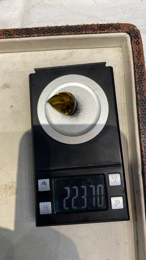 100% Natural Premium Citrine Stone – 22 Carat | 100% Original High-Quality Yellow Gemstone