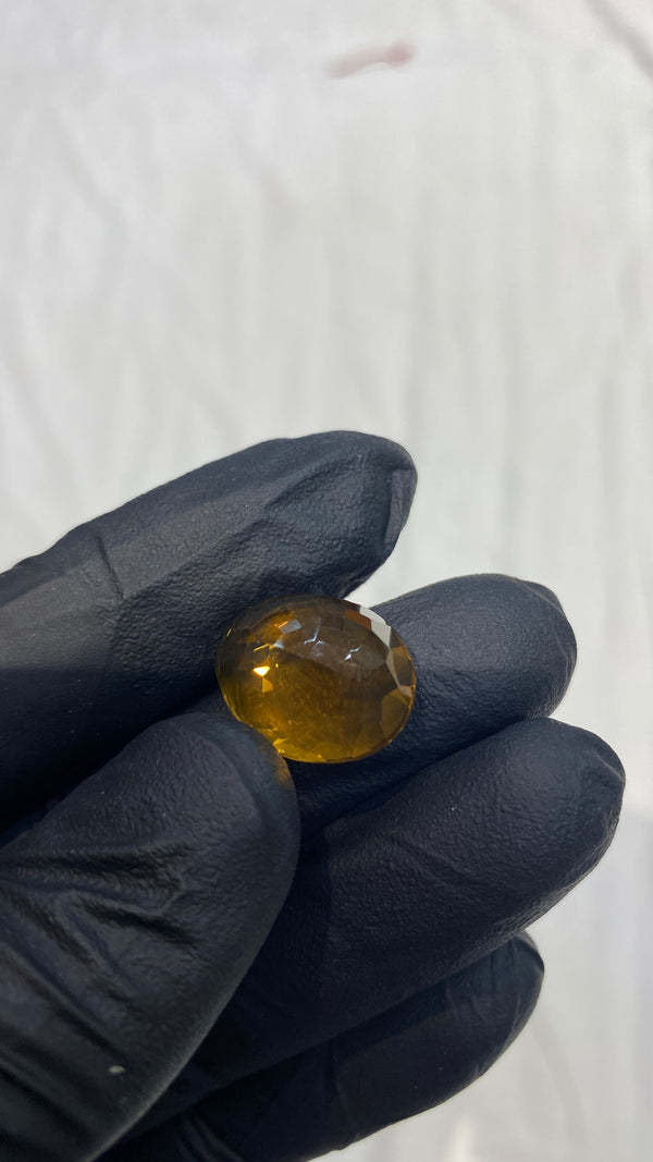 100% Natural Premium Citrine Stone – 18.6 Carat | 100% Original High-Quality Yellow Gemstone