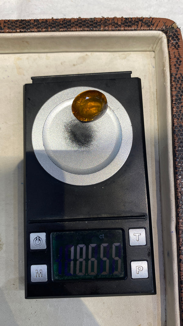 100% Natural Premium Citrine Stone – 18.6 Carat | 100% Original High-Quality Yellow Gemstone