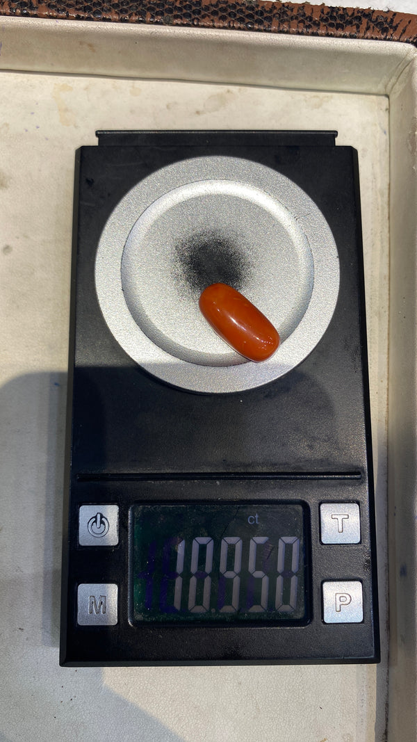 100% Natural Premium Red Coral Stone (Moonga) – 11.9 Ratti | 100% Original High-Quality Red Coral Gemstone