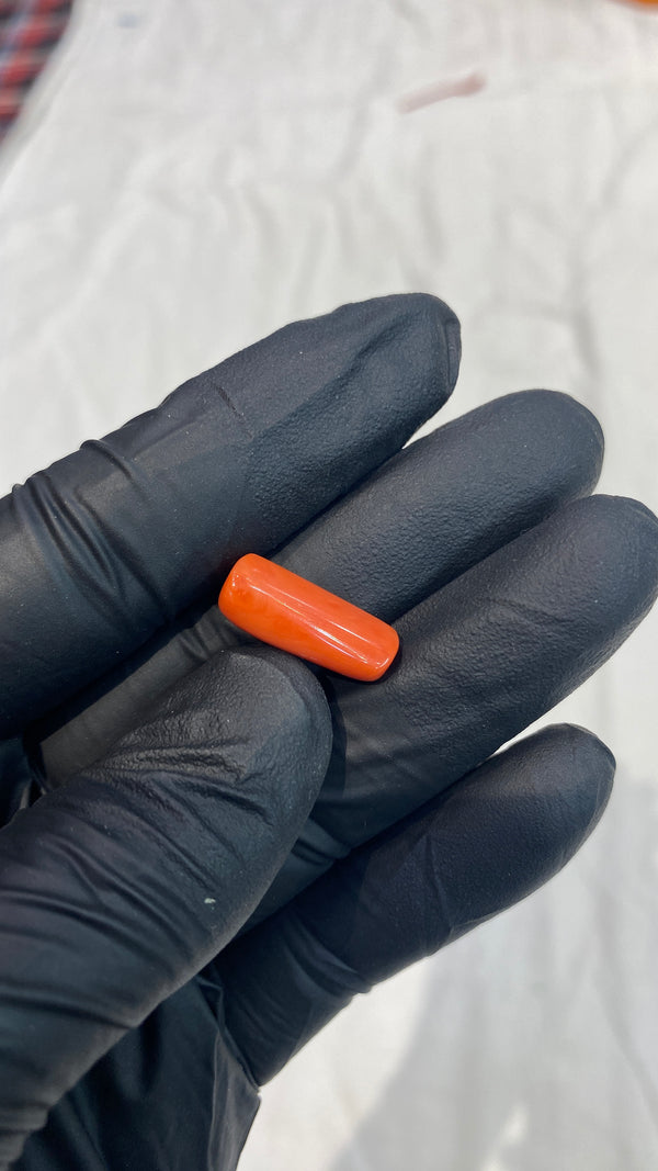 100% Natural Premium Red Coral Stone (Moonga) – 10 Ratti | 100% Original High-Quality Red Coral Gemstone