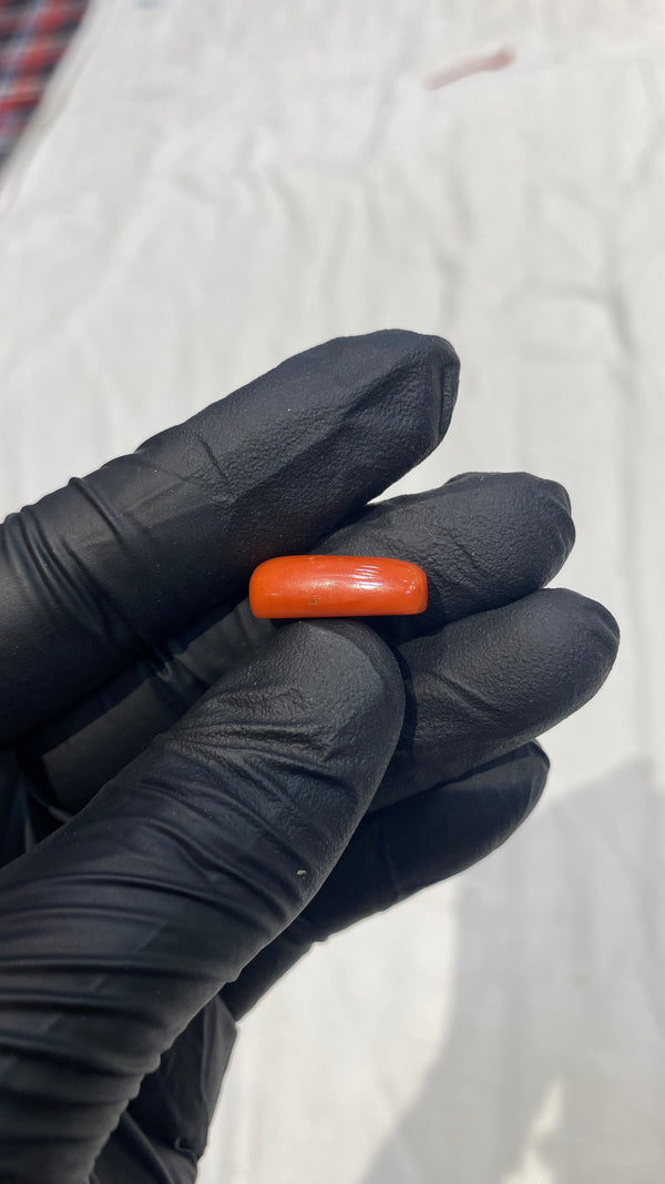 100% Natural Premium Red Coral Stone (Moonga) – 10 Ratti | 100% Original High-Quality Red Coral Gemstone