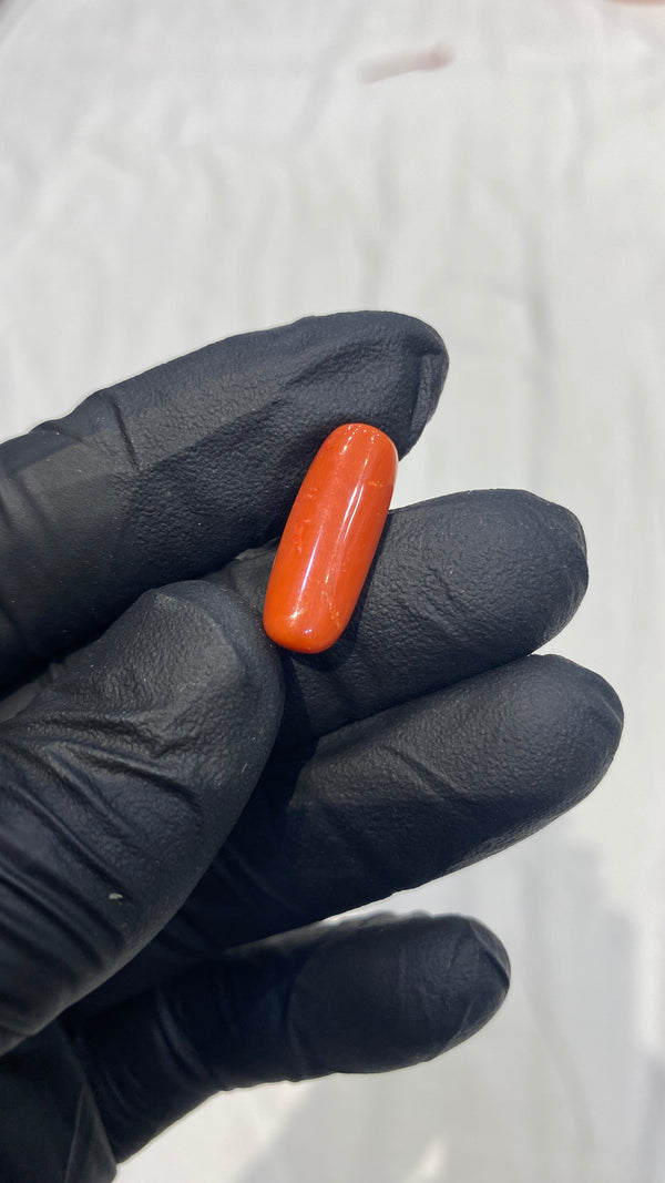 100% Natural Premium Red Coral Stone (Moonga) – 9.4 Ratti | 100% Original High-Quality Red Coral Gemstone