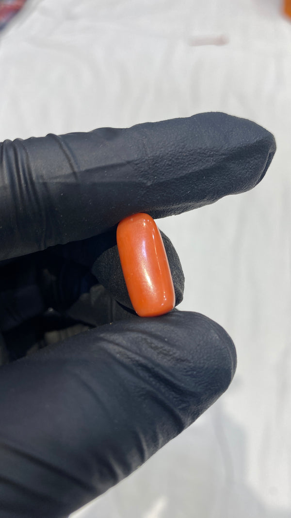 100% Natural Premium Red Coral Stone (Moonga) – 11.1 Ratti | 100% Original High-Quality Red Coral Gemstone