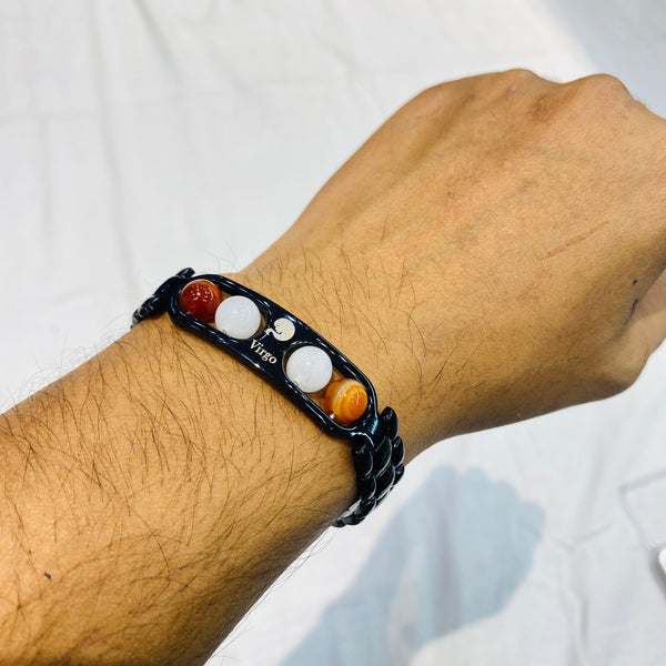 Premium Virgo (Kanya Rashi) Gemstone Bracelet | Zodiac Sign Bracelet