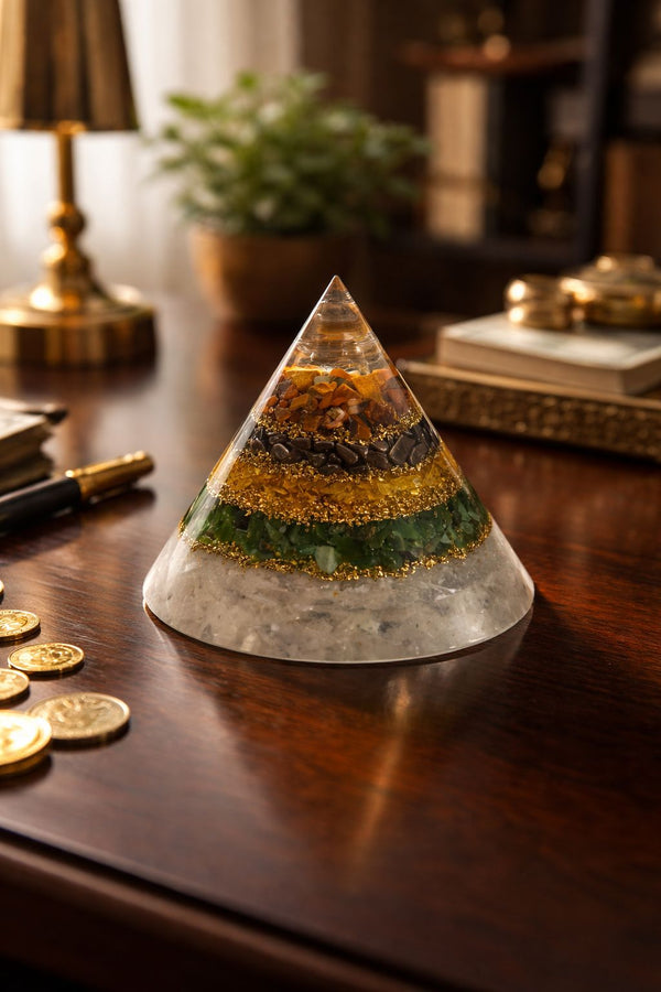 Money Magnet Pyramid for Home & Office – Attract Financial Growth