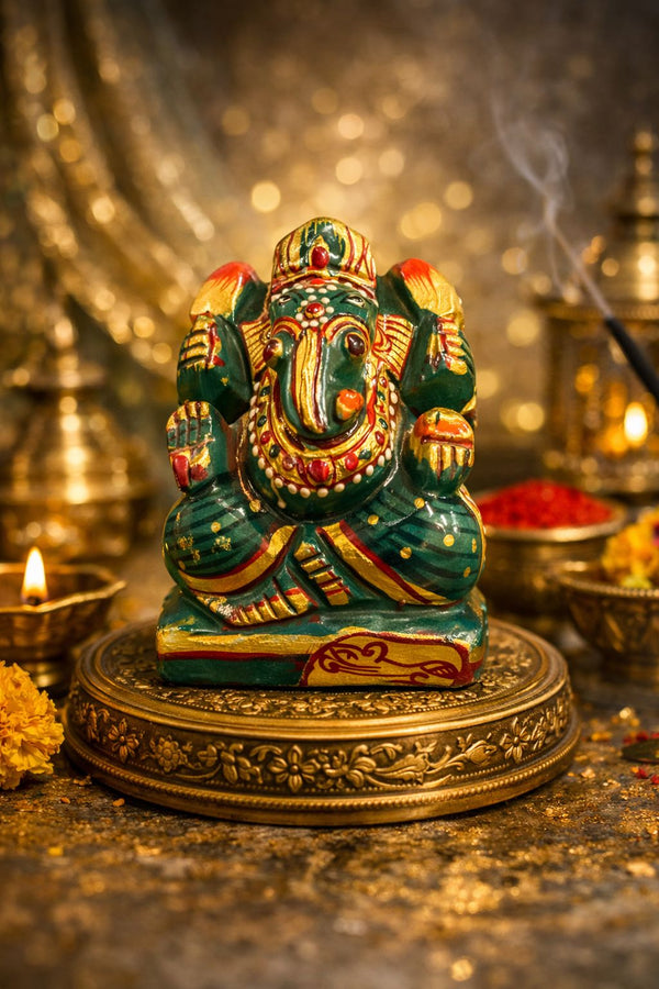 💚 Green Jade Ganesh Ji – Har Ghar Mein Shanti, Samriddhi Aur Positive Energy 🙏 Invite divine blessings and prosperity into your space today.
