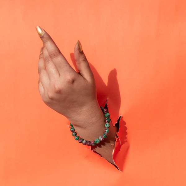 Natural Zoisite Bracelet – Healing Crystal for Growth & Positivity