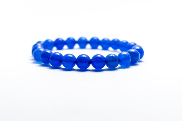 Blue Agate Bracelet – Natural Stone Healing Jewelry for Balance & Calm