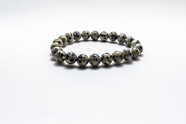 Natural Dalmatian Stone Bracelet – Joy & Emotional Balance