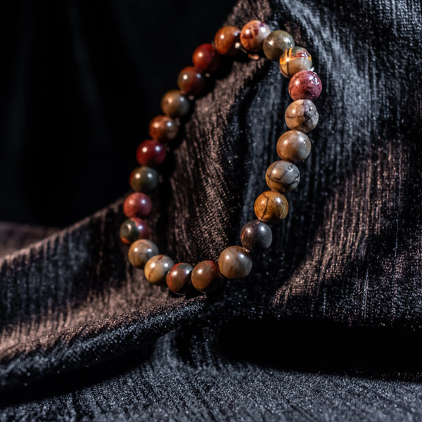 Multi Picasso Jasper Bracelet for Men & Women – Energy, Grounding & Emotional Support