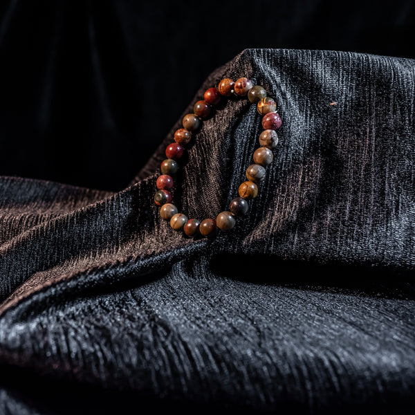 Multi Picasso Jasper Bracelet for Men & Women – Energy, Grounding & Emotional Support