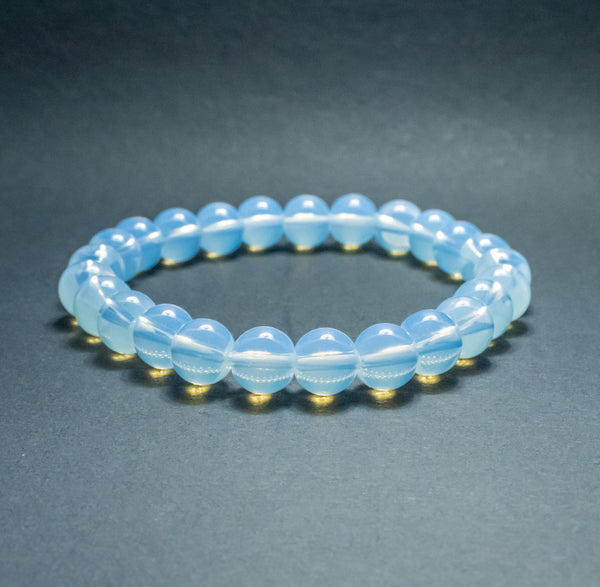 Natural Opalite Gemstone Bracelet – Meditation, Peace & Positive Energy