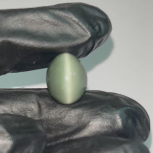 Green cat's eye gemstone